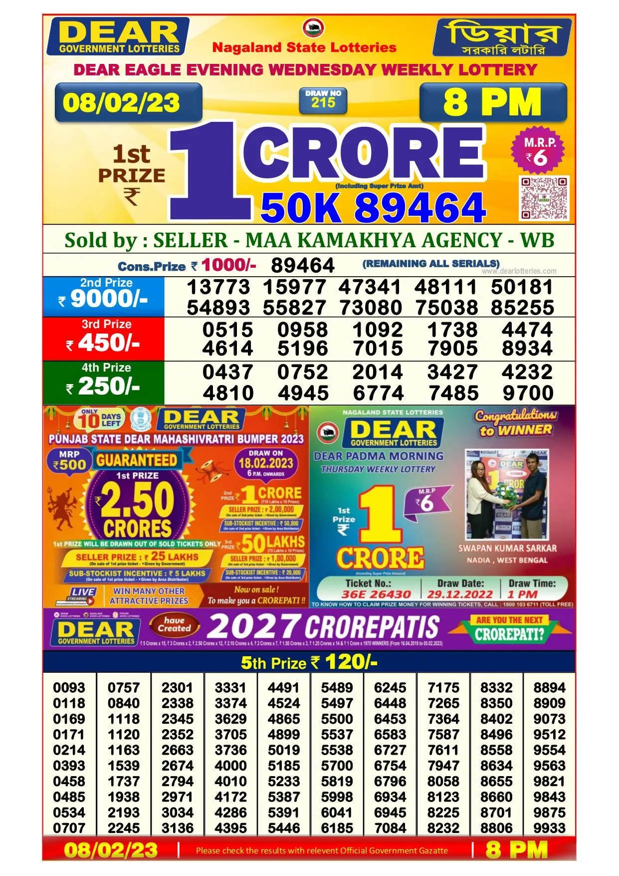 Dhankesari Result 8:00 PM Lottery Sambad Evening 8.2.2023